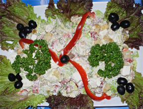 Салат “Афины” (курица, пекинская капуста, болгарский перец, майонез, брынза Салат “Афины” (курица, пекинская капуста, болгарский перец, майонез, брынза
